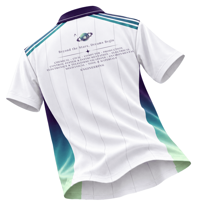 Engineering Bangmod Jersey mockup, back